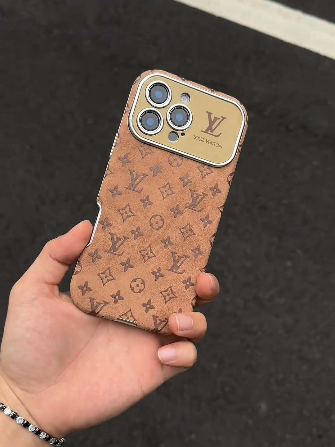 路易威登棕皮質手機殼-ZUIHANG SHOP